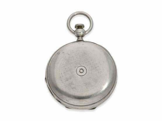 Taschenuhr: äußerst ungewöhnliche amerikanische Savonnette mit speziellem Aufzug nach Patent von 1852, Ankerchronometer No.38731 - фото 8
