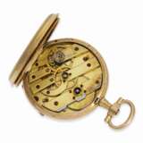 Taschenuhr: gut erhaltene Louis XV-Gold/Emaille-Taschenuhr, um 1870, verm. Sandoz & Co. - Foto 2