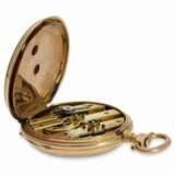 Taschenuhr: gut erhaltene Louis XV-Gold/Emaille-Taschenuhr, um 1870, verm. Sandoz & Co. - photo 3