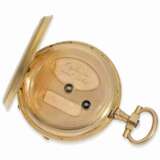 Taschenuhr: gut erhaltene Louis XV-Gold/Emaille-Taschenuhr, um 1870, verm. Sandoz & Co. - фото 4