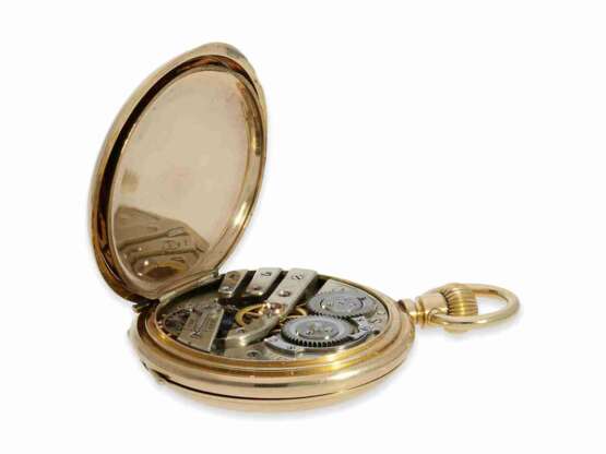 Taschenuhr: feine Louis XV Goldsavonnette aus Adelsbesitz, Ankerchronometer Hofuhrmacher Andreas Huber München, mit Originalbox - photo 5