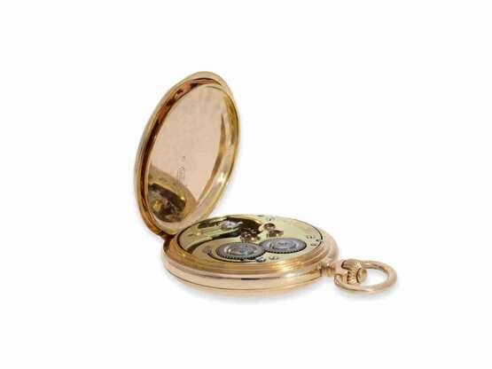 Taschenuhr: hochwertiges, schweres Schweizer Wippen-Chronometer, um 1900 - Foto 5