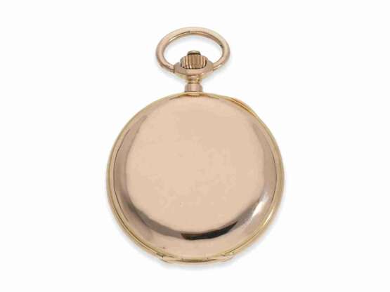 Taschenuhr: hochwertiges, schweres Schweizer Wippen-Chronometer, um 1900 - photo 7