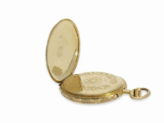 Taschenuhr: äußerst seltenes Exemplar einer "Roskopf Patent" in 18K Gold, ca. 1900 - фото 5