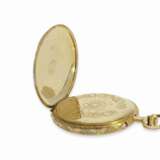 Taschenuhr: äußerst seltenes Exemplar einer "Roskopf Patent" in 18K Gold, ca. 1900 - Foto 5