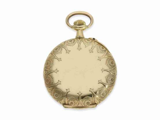 Taschenuhr: äußerst seltenes Exemplar einer "Roskopf Patent" in 18K Gold, ca. 1900 - Foto 7