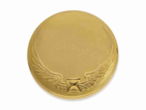 Taschenuhr: seltene Münzuhr in 18K Gold, Marke Benrus, 50er-Jahre - фото 2