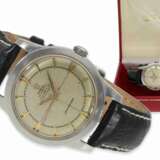 Armbanduhr: frühes, sehr seltenes Omega Automatikchronometer mit Sector-Zifferblatt, originales Chronometerzertifikat von 1952, Originalbox - photo 1