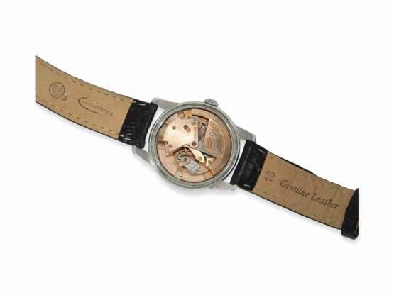 Armbanduhr: frühes, sehr seltenes Omega Automatikchronometer mit Sector-Zifferblatt, originales Chronometerzertifikat von 1952, Originalbox - Foto 5