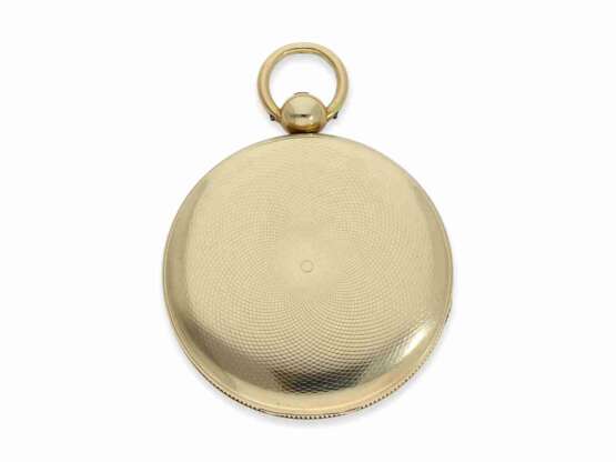Taschenuhr: große, technisch interessante goldene Taschenuhr mit früher Massey-Hemmung, Litherland Davies Co., Liverpool, No.11945, HM1826 - фото 5