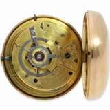 Taschenuhr: qualitätsvolle englische Beobachtungsuhr mit anhaltbarer Sekunde, John Gray London 1806, 18K Gold - photo 2