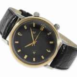 Armbanduhr: rare, große und äußerst attraktive LeCoultre "MEMOVOX" HPG (High Precision Guaranty), gefertigt für den US-Markt um 1970, Stahl/Gold - photo 1
