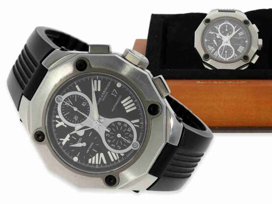 Armbanduhr: großer, sportlicher Automatic Taucher-Chronograph, Baume & Mercier Geneve Ref. 65605 "Riviera", 2011, mit Box und Papieren - фото 1