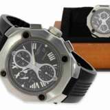 Armbanduhr: großer, sportlicher Automatic Taucher-Chronograph, Baume & Mercier Geneve Ref. 65605 "Riviera", 2011, mit Box und Papieren - Foto 1