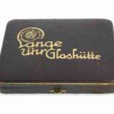 Taschenuhr: seltene A. Lange & Söhne Goldsavonnette aus der Zeit des Art déco mit Originalbox, No. 53764 - фото 9