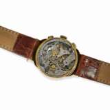 Armbanduhr: großer, äußerst ungewöhnlicher 18K Chronograph mit speziellen Bandanstößen, "Super Royal", ca.1940 - photo 2