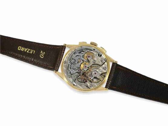 Armbanduhr: früher, sehr großer Zenith Chronograph, 18K Gold, 50er-Jahre - Foto 2