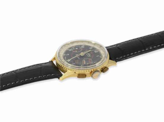 Armbanduhr: sehr schöner goldener Breitling Chronomat mit schwarzem Zifferblatt, Referenz 769, ca.1950 - photo 4