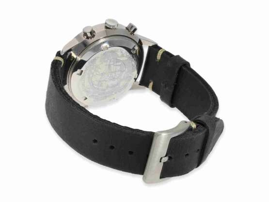 Armbanduhr: seltener großer Stahl-Chronograph, Wakmann "triple-date", 60er-Jahre - фото 5