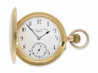 Taschenuhr: schweres irisches Ankerchronometer allerfeinster Qualität, königlicher Chronometermacher Sharmann D. Neill Belfast, No.61179, Hallmarks 1891