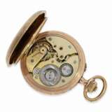 Taschenuhr: frühe rotgoldene Taschenuhr mit springender Stunde und springender Minute nach dem Pallweber Patent, Bellenot & Co. Biel, um 1890 - фото 2