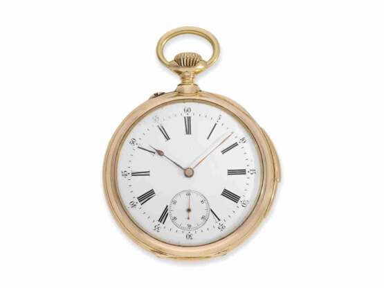 Taschenuhr: rotgoldene Präzisionstaschenuhr, Ankerchronometer mit Repetition, Vacheron & Constantin No.169922, ca.1900 - фото 1