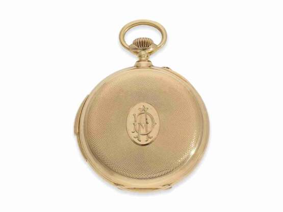 Taschenuhr: rotgoldene Präzisionstaschenuhr, Ankerchronometer mit Repetition, Vacheron & Constantin No.169922, ca.1900 - Foto 6
