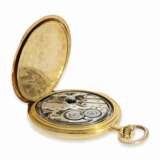 Taschenuhr: gut erhaltene, seltene Taschenuhr mit Minutenrepetition, Movado um 1920 - Foto 4