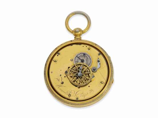 Taschenuhr: eine der frühesten astronomischen Taschenuhren mit ewigem Kalender, Meuron & Comp., ca.1790 - фото 2