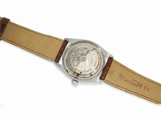 Armbanduhr: frühe Rolex Herrenuhr mit Zentralsekunde, Automatikchronometer in Stahl, Ref.6084 von 1953 - photo 2