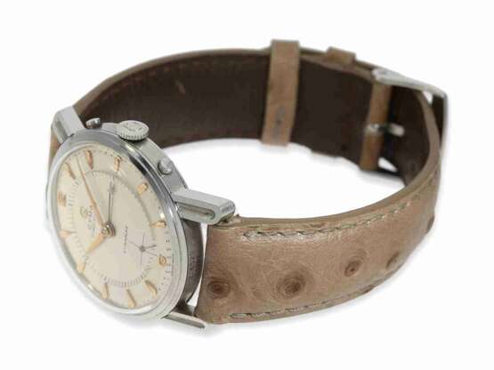 Armbanduhr: vintage Rarität, nahezu neuwertig erhaltenes, extrem seltenes Armbandchronometer "Cymaflex Time-O-Vox" Ref.6525 in Stahl, ca. 1955 - photo 4