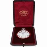 Taschenuhr: hochfeines Breguet Taschenchronometer mit Originalbox, ca.1925 - Foto 2