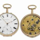 Taschenuhr: schweres englisches Taschenchronometer mit Feder-Chronometerhemmung, William Smith London No.378, ca.1820 - фото 1