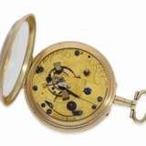 Taschenuhr: schweres englisches Taschenchronometer mit Feder-Chronometerhemmung, William Smith London No.378, ca.1820 - Foto 3