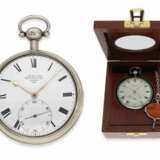 Taschenuhr: extrem schweres, hochfeines englisches Taschenchronometer "bester" Qualität, signiert James McCabe No.633, Hallmarks 1816 - photo 1