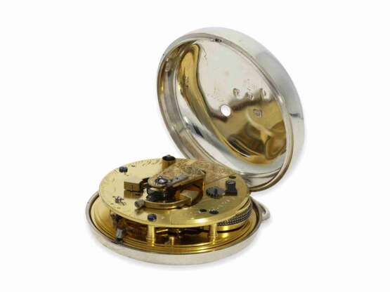 Taschenuhr: extrem schweres, hochfeines englisches Taschenchronometer "bester" Qualität, signiert James McCabe No.633, Hallmarks 1816 - Foto 5