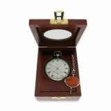 Taschenuhr: extrem schweres, hochfeines englisches Taschenchronometer "bester" Qualität, signiert James McCabe No.633, Hallmarks 1816 - Foto 11