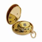 Taschenuhr: exquisite, hochfeine Gold/Emaille-Lepine, Typ “Médaillon à la Breguet”, Tavernier-Gehäuse No.2584, ca.1805 - Foto 3