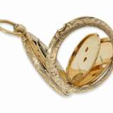 Taschenuhr: seltene englische Taschenuhr mit Cabriolet-Gehäuse, Savonnette/Lepine, T.F.Cooper No.26507 London, ca.1870 - Foto 4