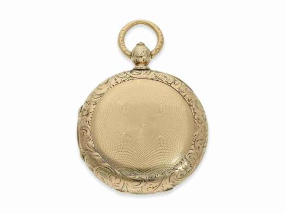 Taschenuhr: seltene englische Taschenuhr mit Cabriolet-Gehäuse, Savonnette/Lepine, T.F.Cooper No.26507 London, ca.1870 - photo 7