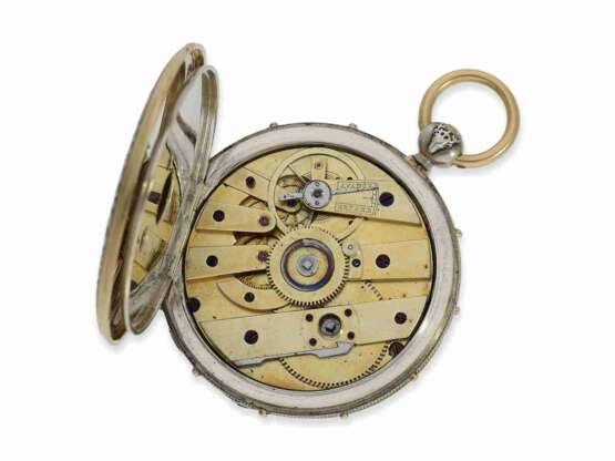 Taschenuhr: museale Rarität, einzigartige "Montre a Tact" nach Breguet, Silber/Gold, Bautte Freres Geneve No.71306, ca.1850 - фото 5