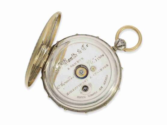 Taschenuhr: museale Rarität, einzigartige "Montre a Tact" nach Breguet, Silber/Gold, Bautte Freres Geneve No.71306, ca.1850 - Foto 6