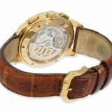 Armbanduhr: hochwertiger goldener Chronograph "Glashütte Original Senator" Ref. 39-31-05-02-04, mit Box und Papieren von 1999 - Foto 2