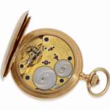 Taschenuhr: sehr schöne Glashütter Goldsavonnette, A. Lange & Söhne Qualität 1A No. 47856, Glashütte 1906 - photo 3