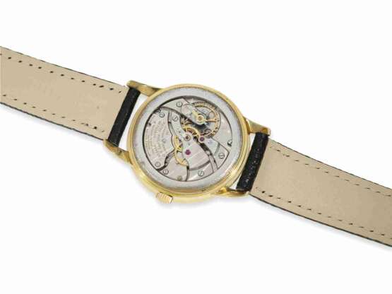 Armbanduhr: rare Patek Philippe "Jumbo" mit Zentralsekunde, Referenz 2481 von 1956, mit Box und Stammbuchauszug - photo 7