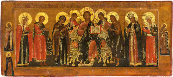 A Deisis with Holy Great-Martyr Paraskeva of Iconium, Great Martyr Demetrius, Tsaritsa Elena and Great-Martyr Varvara - photo 1