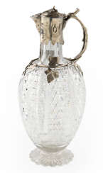 A Cut-Glass and Silver Decanter
