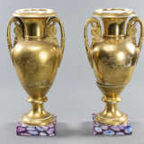 Paar Empire-Vasen mit Schwanenhenkeln - photo 2