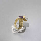 Turmalin-Diamant "Croisé"-Ring - photo 1