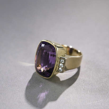 Amethyst-Diamant-Ring - Foto 1